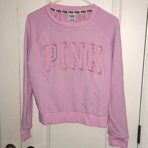 Pink sweatshirt.      (Never been worn)